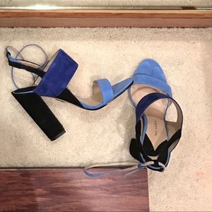 Paul Andrew suede shoes heels sandals